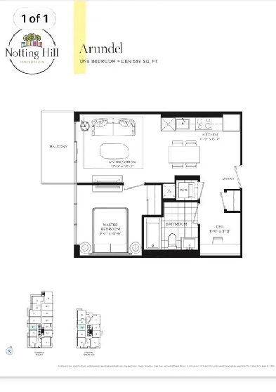 Notting Hill 1 Den Assignment $365K — Below 2019 Price