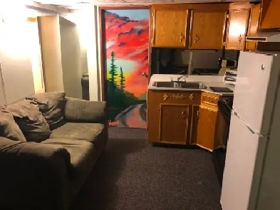 Basement suite for rent .