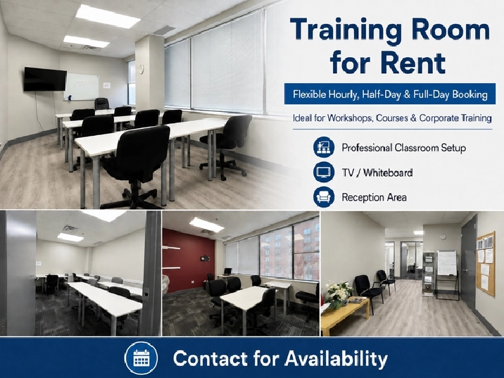 Training Room for Rent in Mississauga | Hourly & Daily