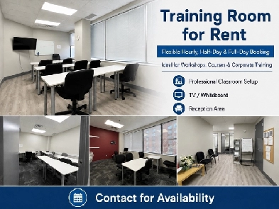 Training Room for Rent in Mississauga | Hourly & Daily