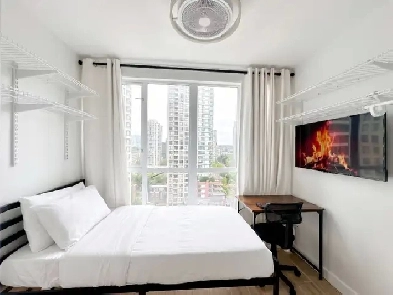 Furnished Yaletown Room,Free Maid Service,Pool & Gym,Move In Now