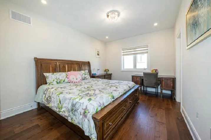Private master bedroom with ensuite bathroom in Oakville