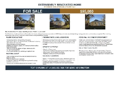 House for Sale in Coronach