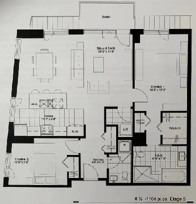 STUNNING MODERN FURNISHED 4 ½ - MAGNIFIQUE 4 1/2 MODERNE MEUBLÉ