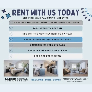 2 Bed 1 Bath in Sylvan Lake