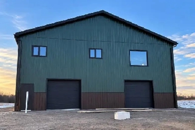 Heated storage / garage space with bathroom