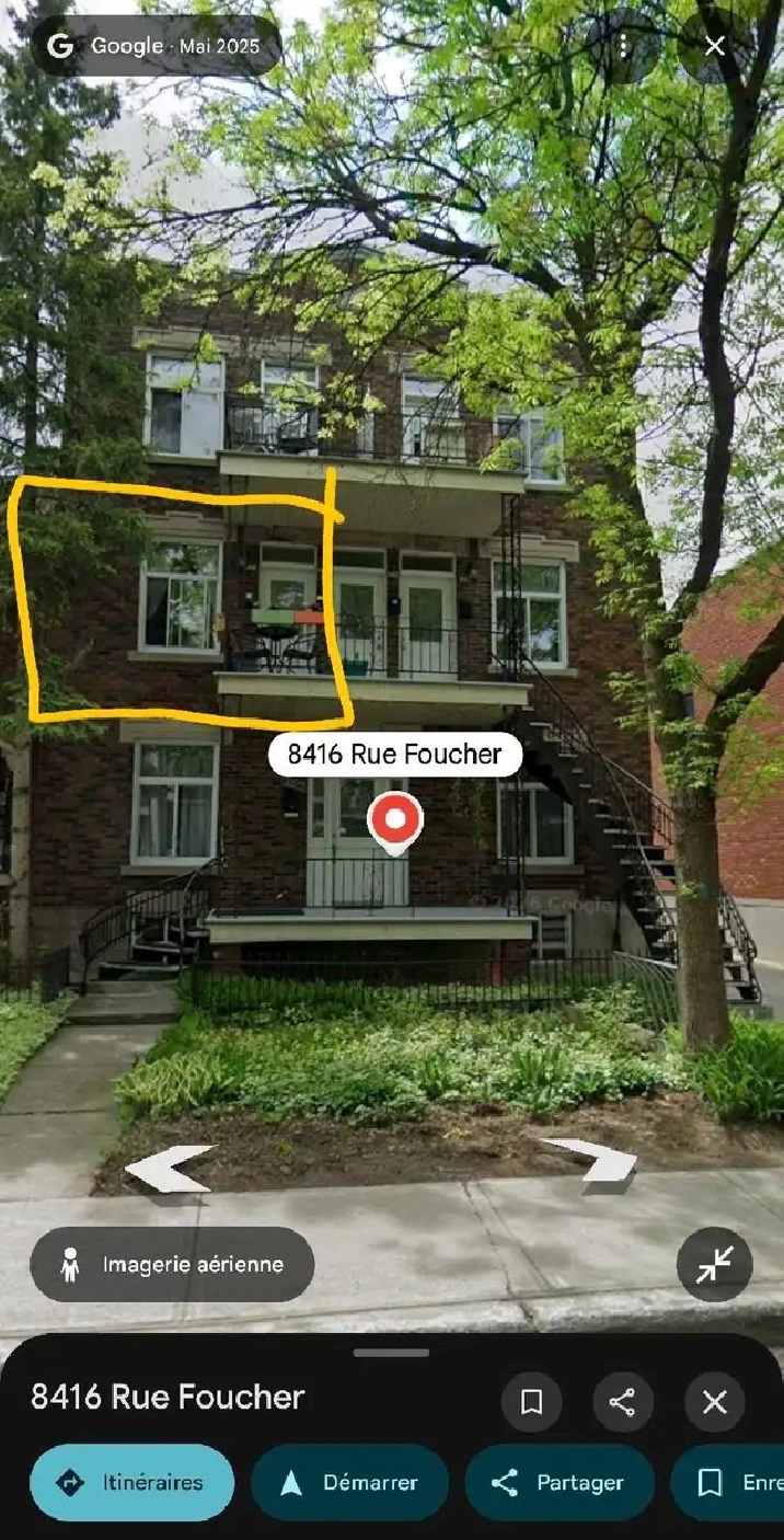 4 1/2 à louer à Villeray 2 pieces doubles