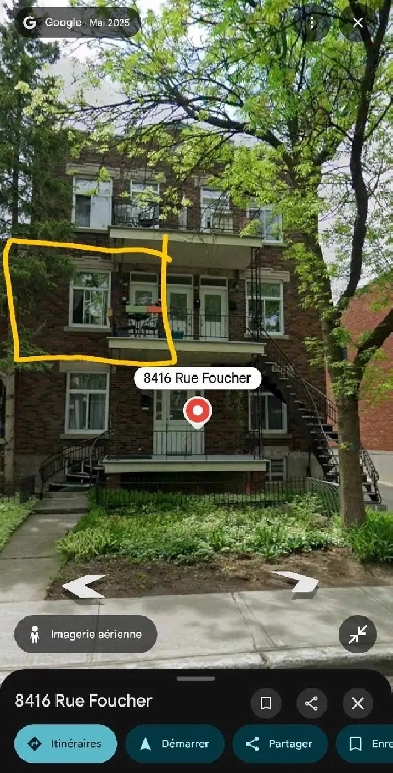 4 1/2 à louer à Villeray 2 pieces doubles