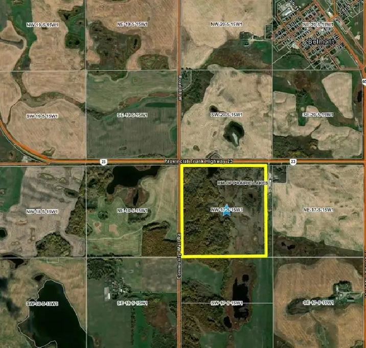 FARM LAND FOR SALE BY TENDER IN THE MUN. OF PRAIRIE LAKES