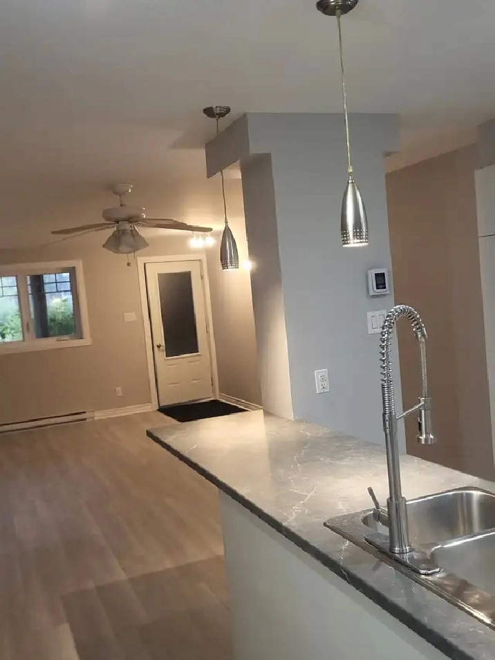 4-1/2 entièrement rénové à Longueuil, 2 chambres, 1 parking